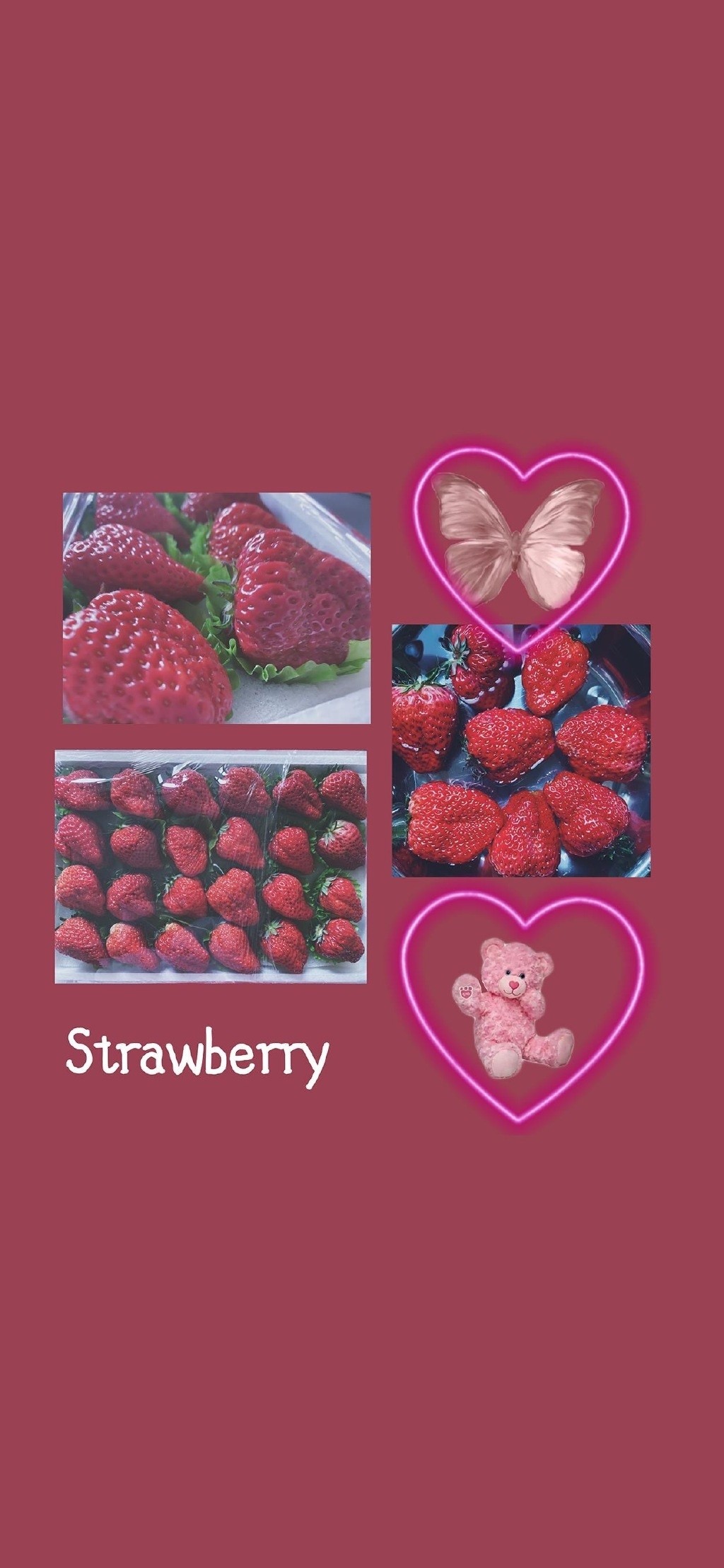 新鲜草莓创意高清手机壁纸