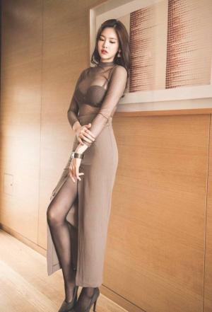 透视蕾丝韩国性感美女时尚图片