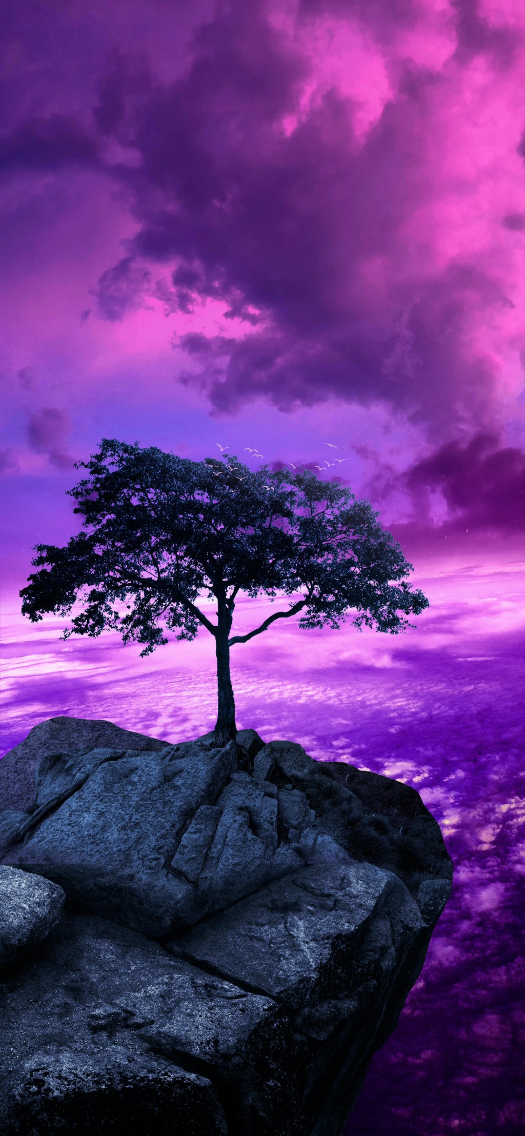 暗紫色系列风景手机壁纸