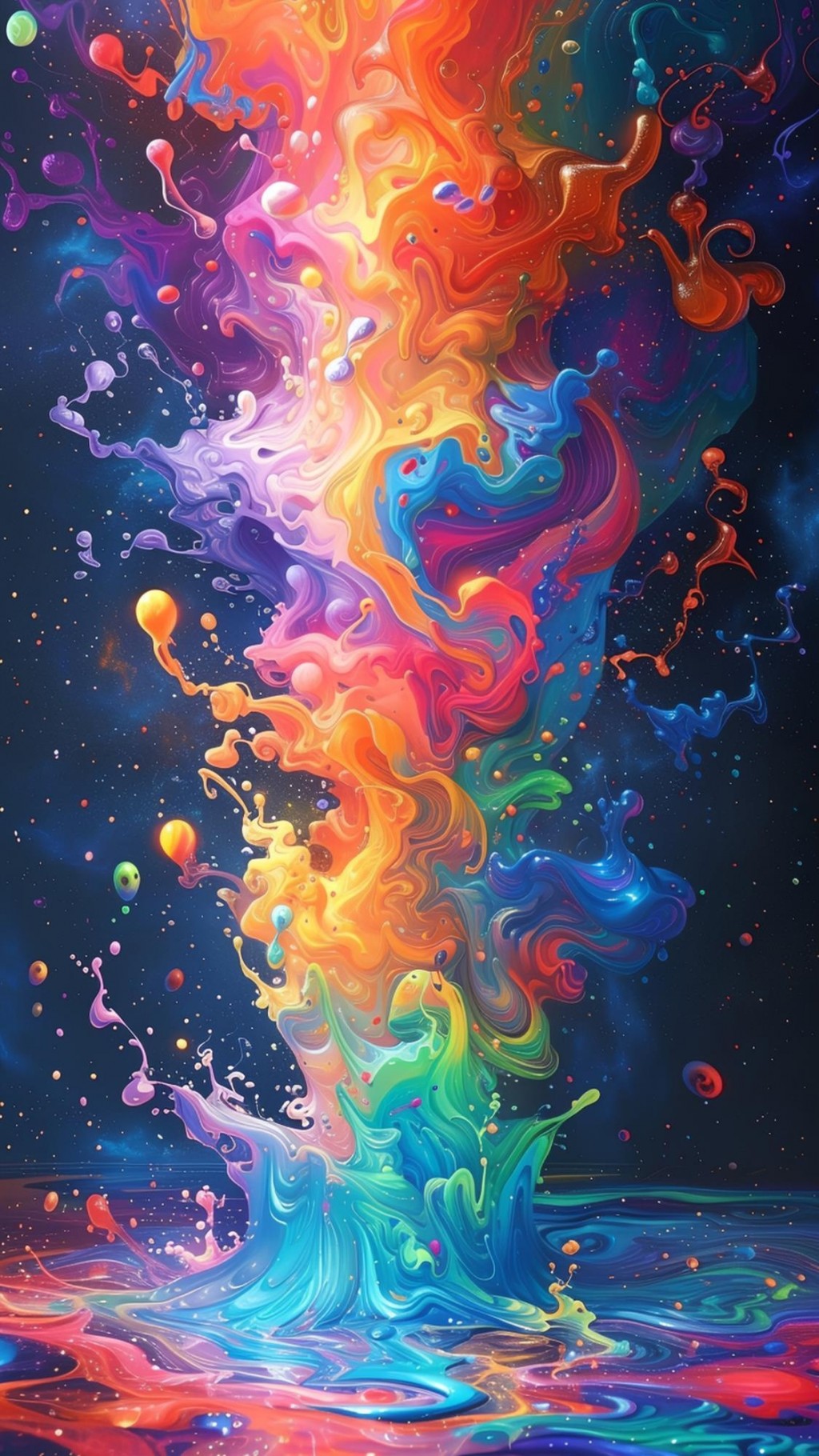 缤纷色彩抽象梦幻手机壁纸