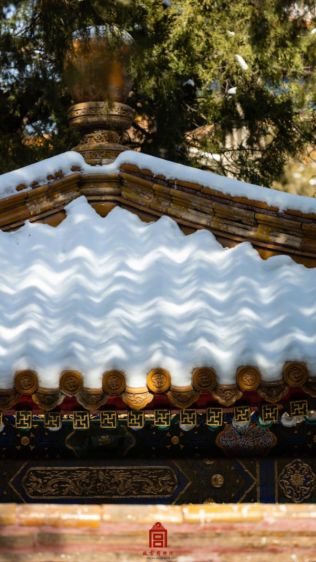 故宫博物院雪映晴光风景手机壁纸