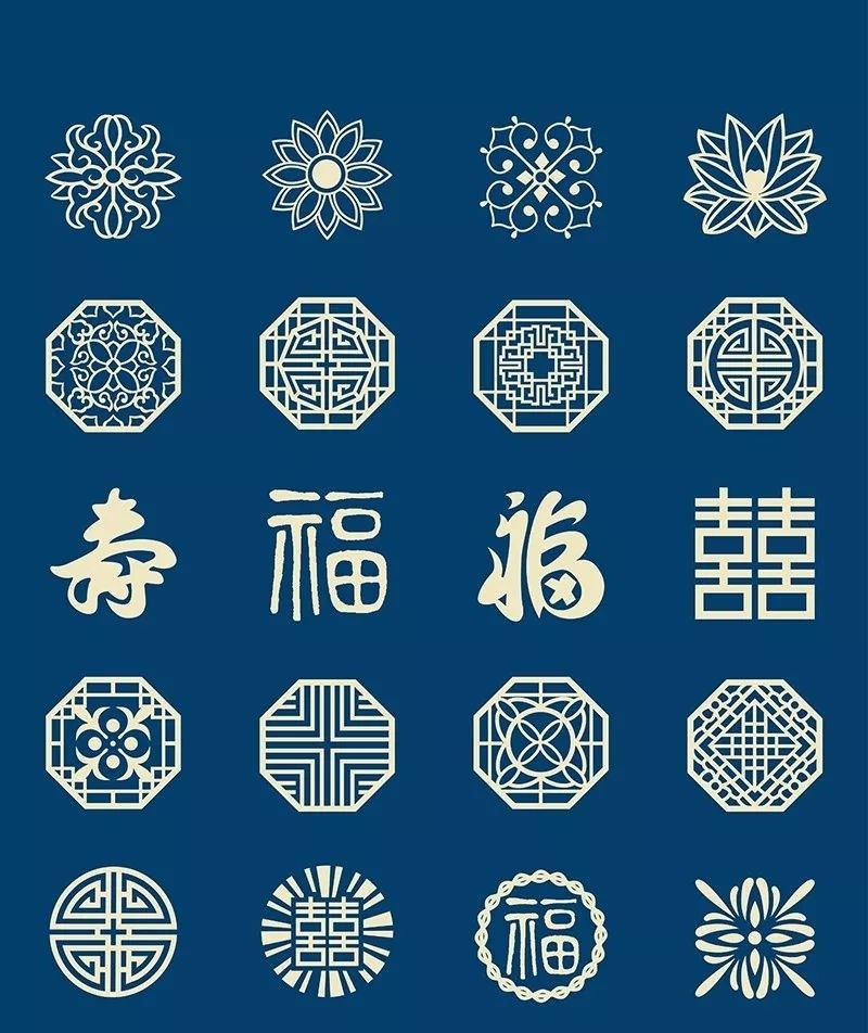 中国风花纹传统经典图片