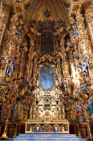 墨西哥城都主教座堂的内部装饰