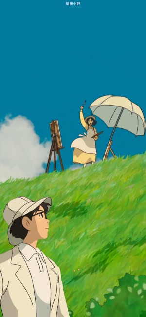 宫崎骏动漫电影《起风了》清新锁屏壁纸
