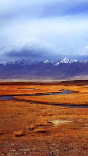 唯美北疆秋天景色手机壁纸