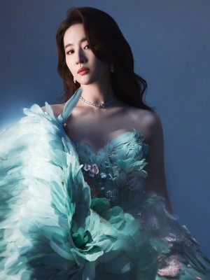 刘亦菲孔雀公主造型仙女气质写真图片