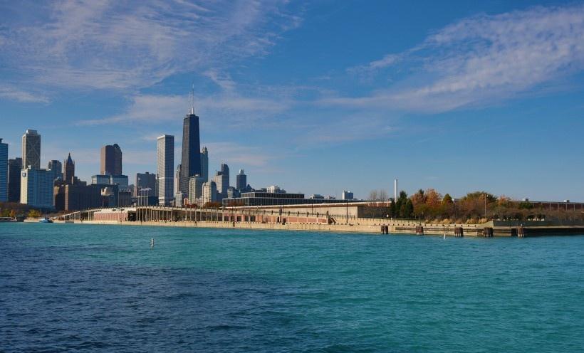美国芝加哥海军码头风景写真