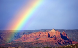 雨后唯美彩虹自然风光图片