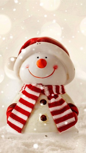 可爱圣诞节雪人壁纸图片