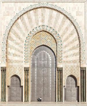 摩洛哥卡萨布兰卡哈桑二世清真寺大门
