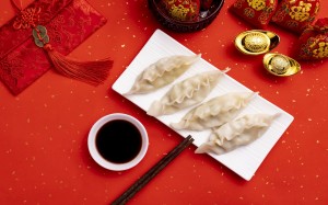 中国传统美食水饺唯美壁纸图片