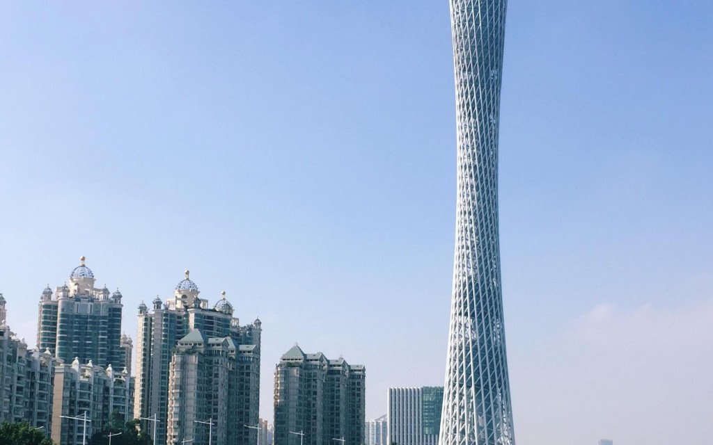 广州塔标志性历史建筑风光美景