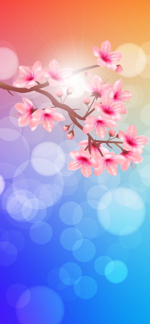 唯美好看“樱花”梦幻背景手机壁纸