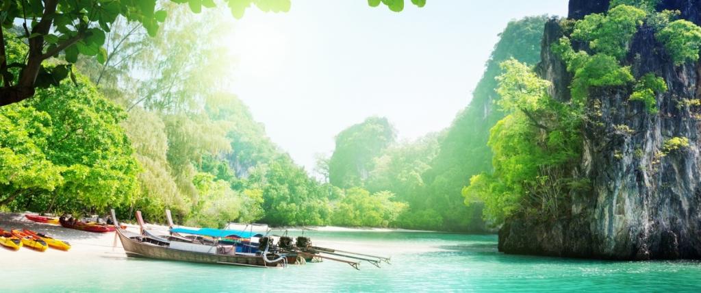 泰国美丽河流岛屿风景壁纸