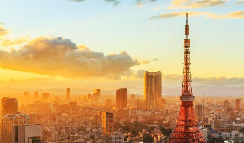 日本东京铁塔风景
