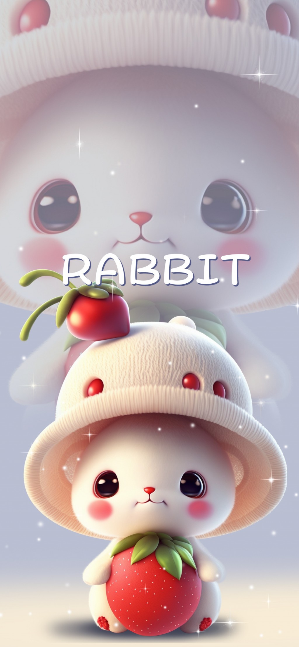 可爱兔兔超萌卡通手机壁纸