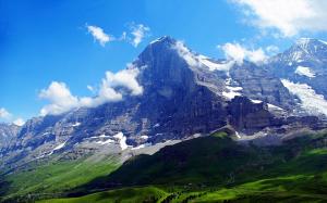 瑞士阿尔卑斯山艾格峰风光图片
