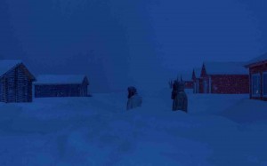 莫比乌斯环雪乡之唯美蓝夜