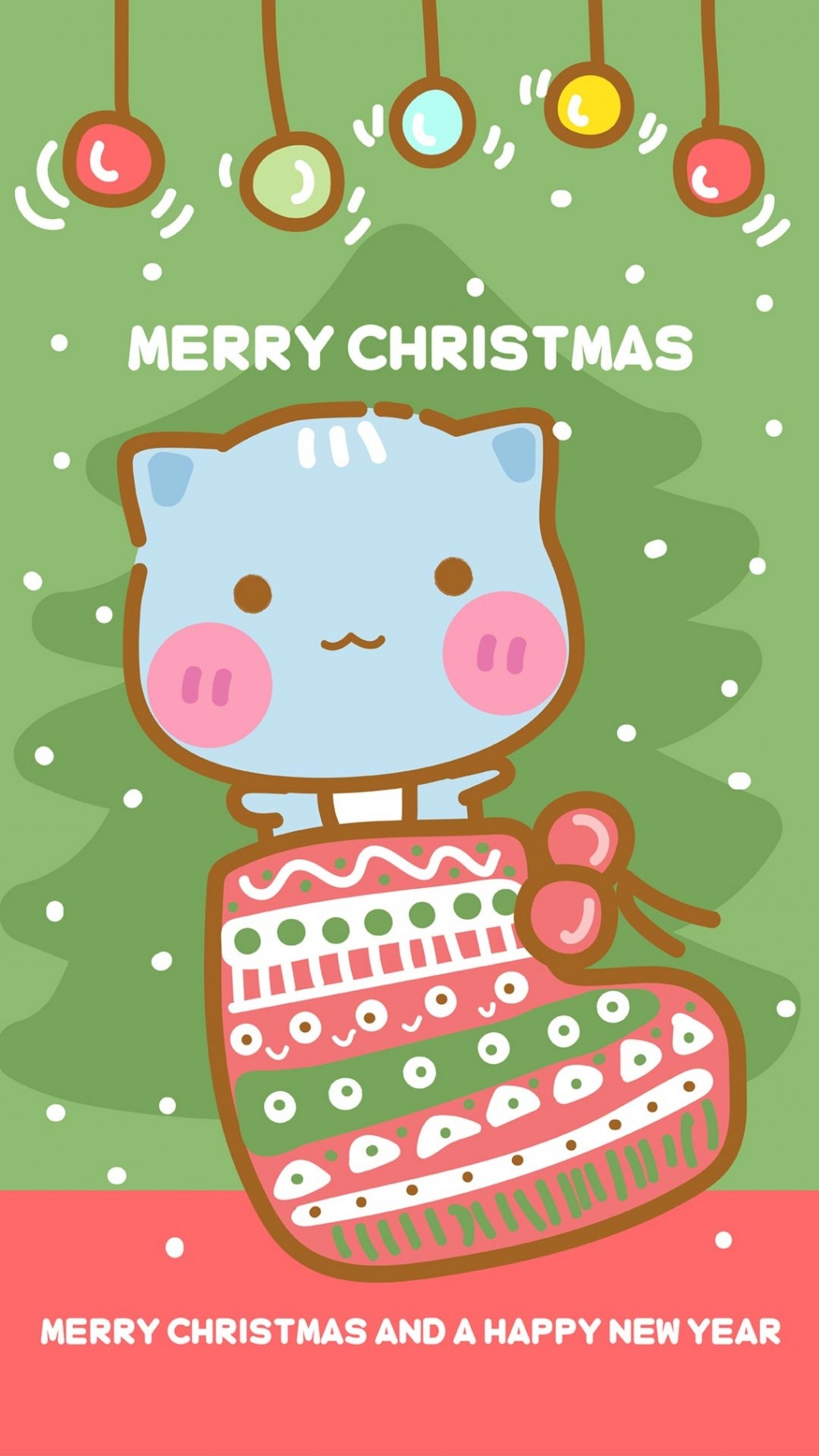 哈咪猫圣诞节可爱高清手机壁纸