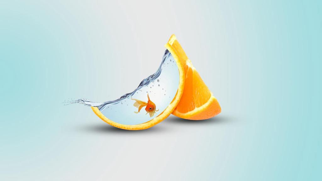 橙子系列唯美意境动态高清图片