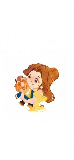 迪士尼公主Q版可爱形象高清手机壁纸