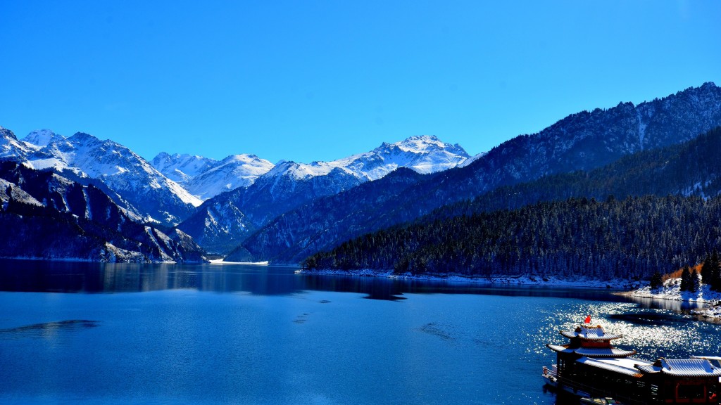 新疆天山天池秀美风景壁纸图片