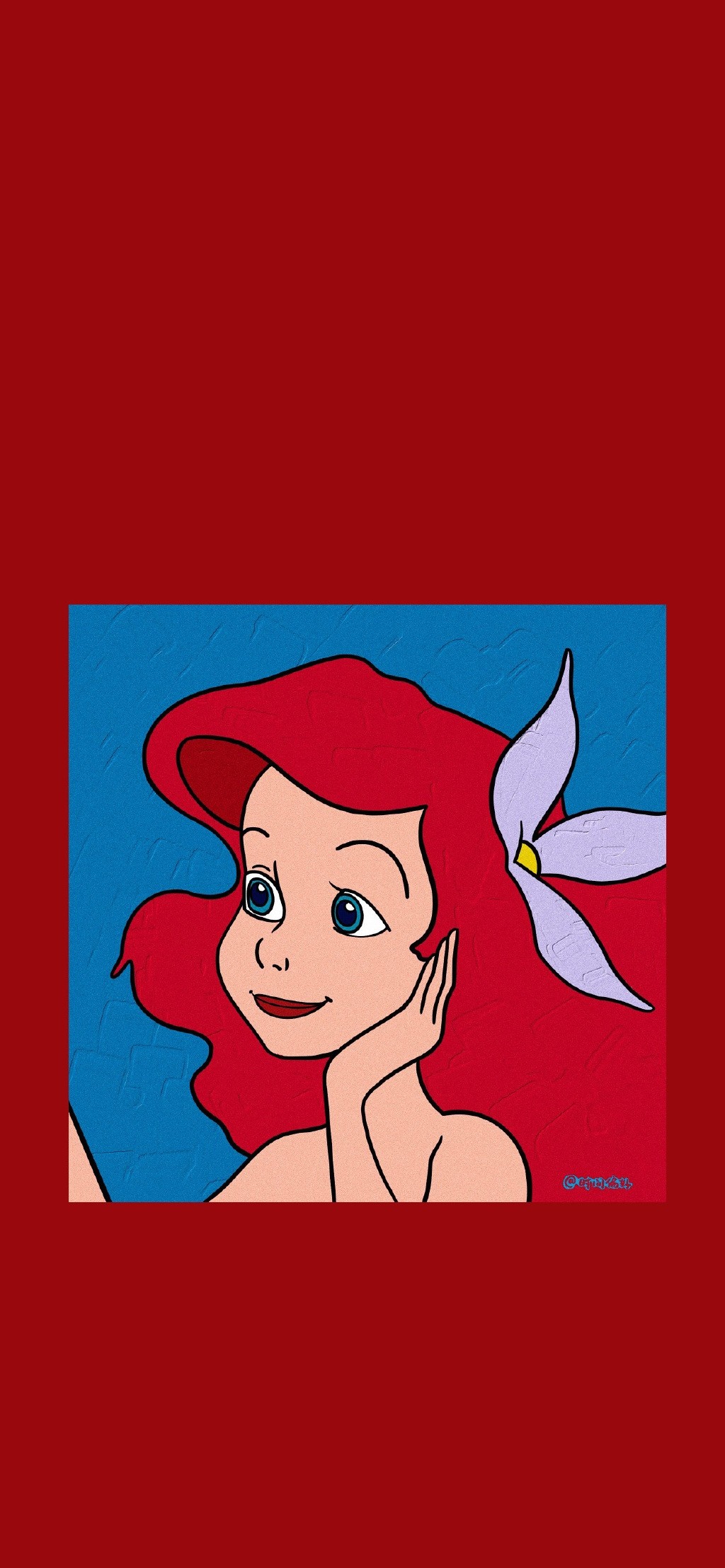 迪士尼小美人鱼可爱表情高清手机壁纸