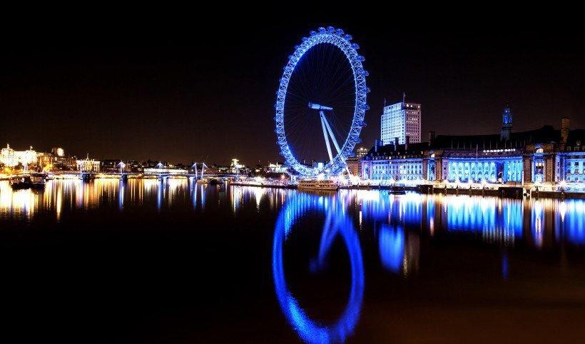 伦敦经典地标夜景风光风景写真