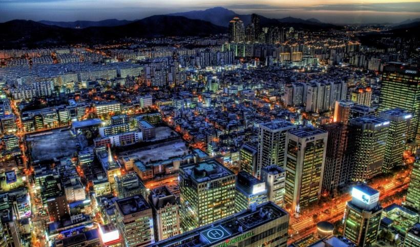韩国首尔夜景写真
