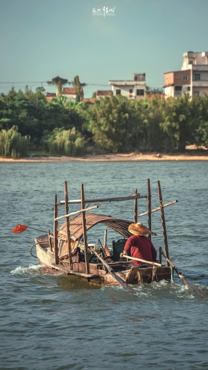渔船生活风景手机壁纸