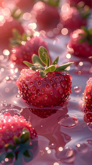 水果摄影大片之草莓壁纸