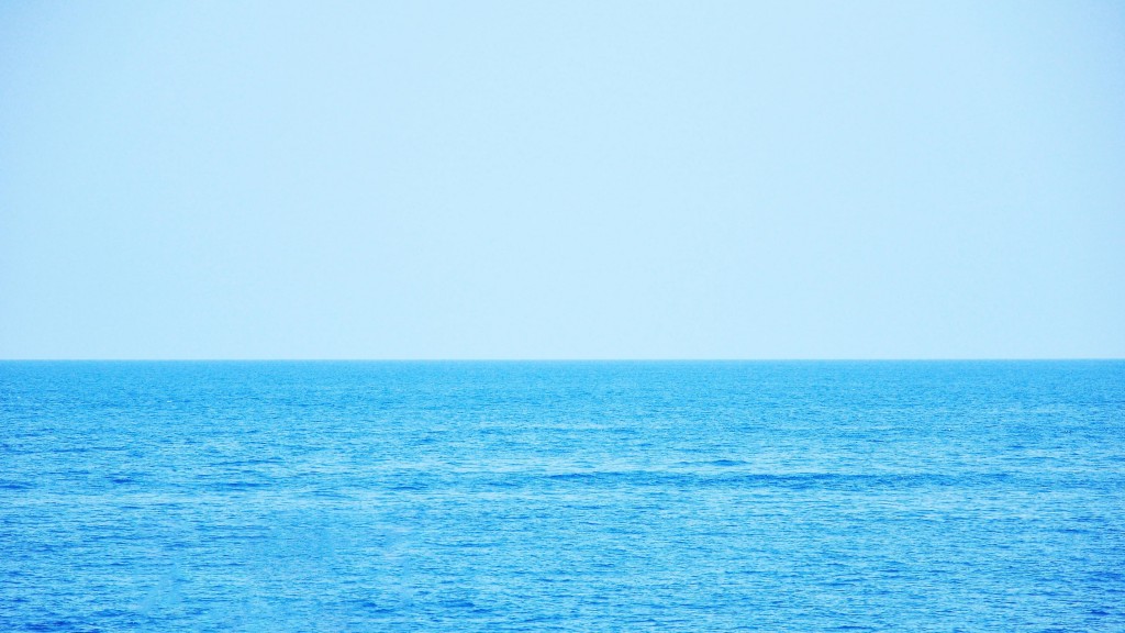 波光粼粼宏伟广阔的大海