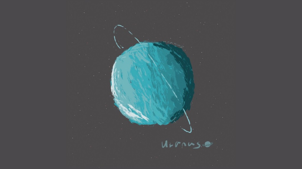 太阳系九大行星简易手绘插画