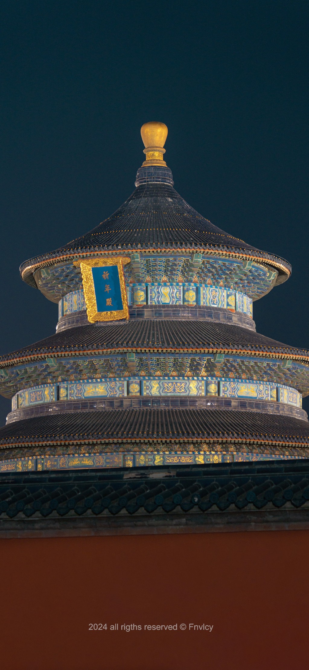 北京天坛夜景是真的美