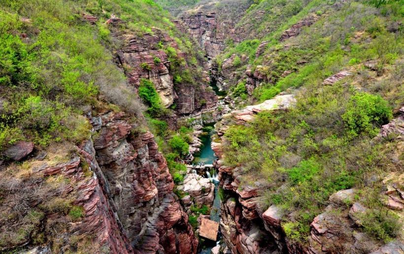 河南云台山红石峡风景图片
