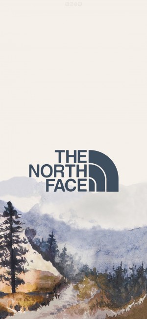 北面The North Face简约文字锁屏壁纸