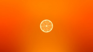 橙子橘子简约水果壁纸图片