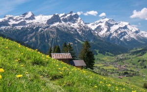 瑞士伯尔尼自然壮美风光桌面壁纸