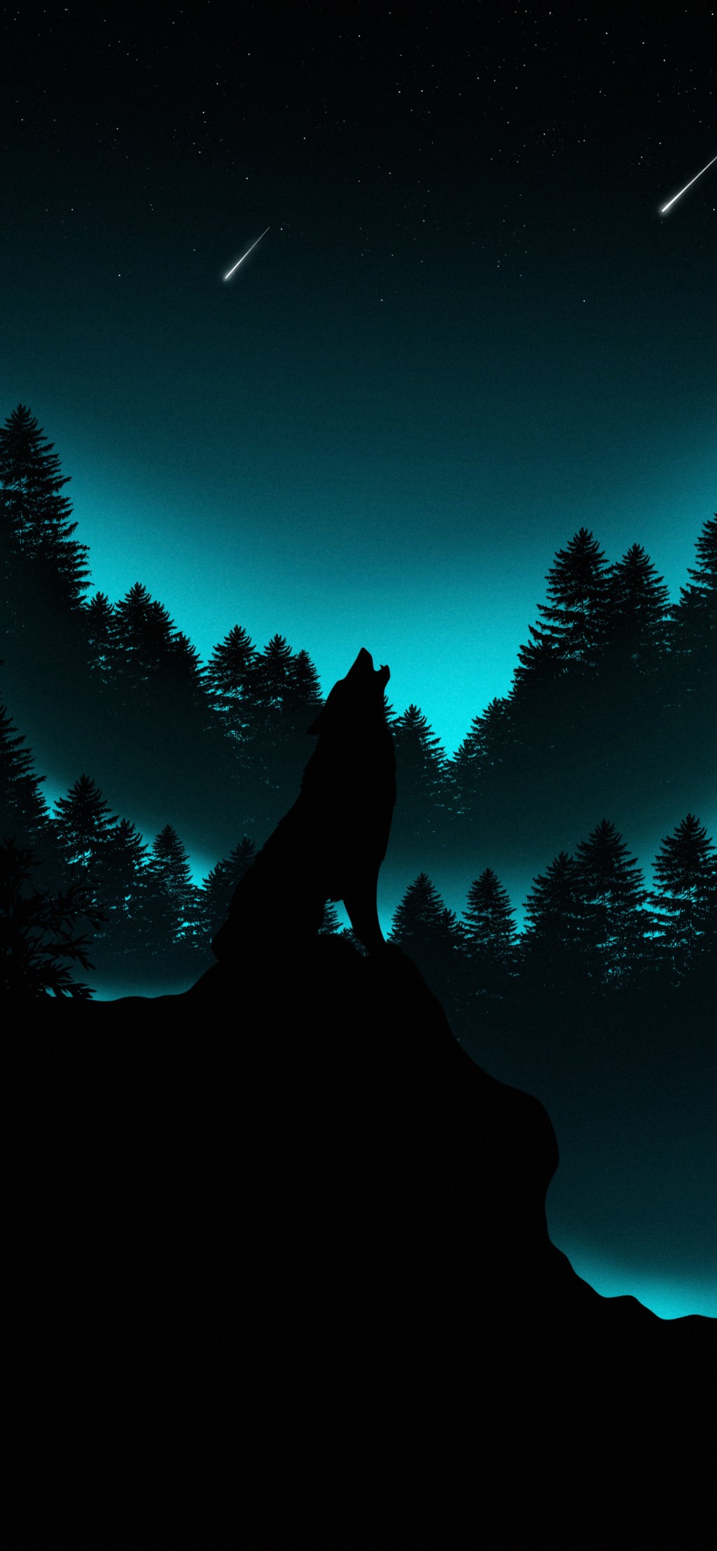 狼系列唯美意境手机壁纸 动物 靓丽图库