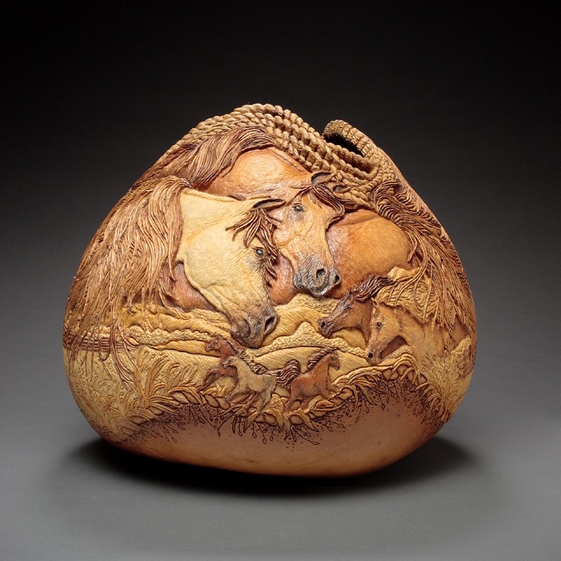 美国艺术家的创意南瓜雕刻作品