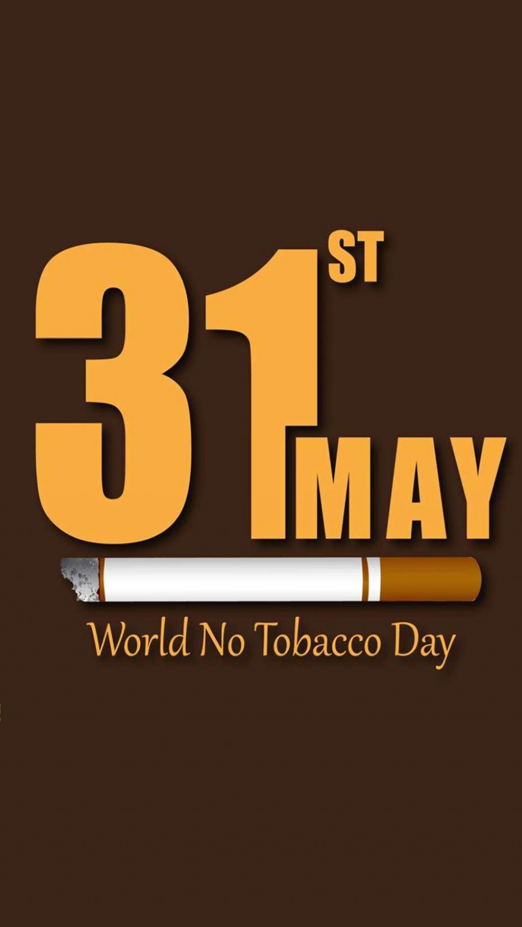 世界无烟日公益英文海报