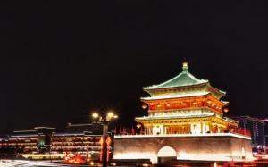 国家旅游景区陕西西安古城墙建筑风景图片