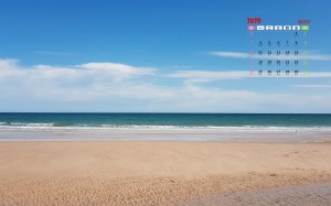 2020年5月碧蓝唯美迷人的大海日历写真
