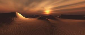 沙漠日落风景壁纸