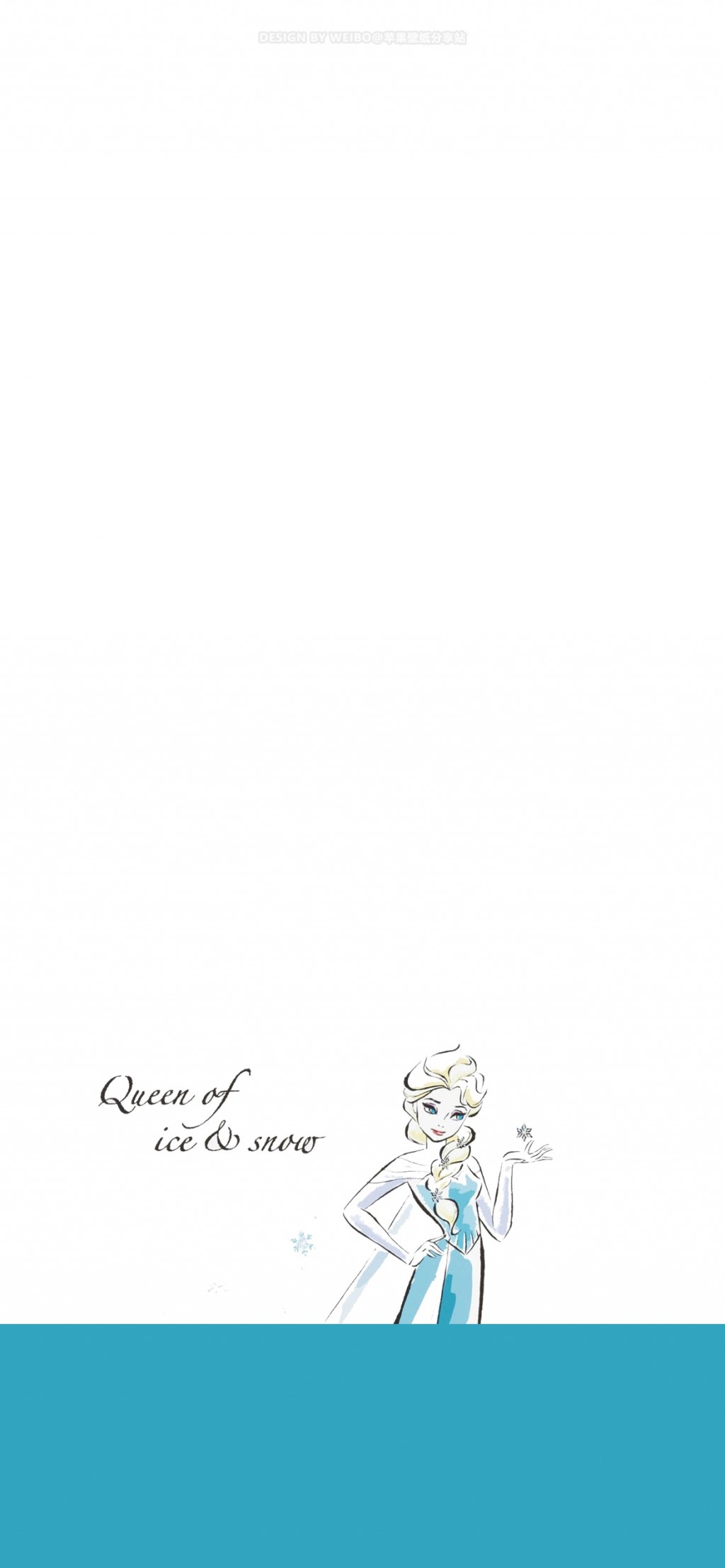 迪士尼公主简约手绘插画手机壁纸