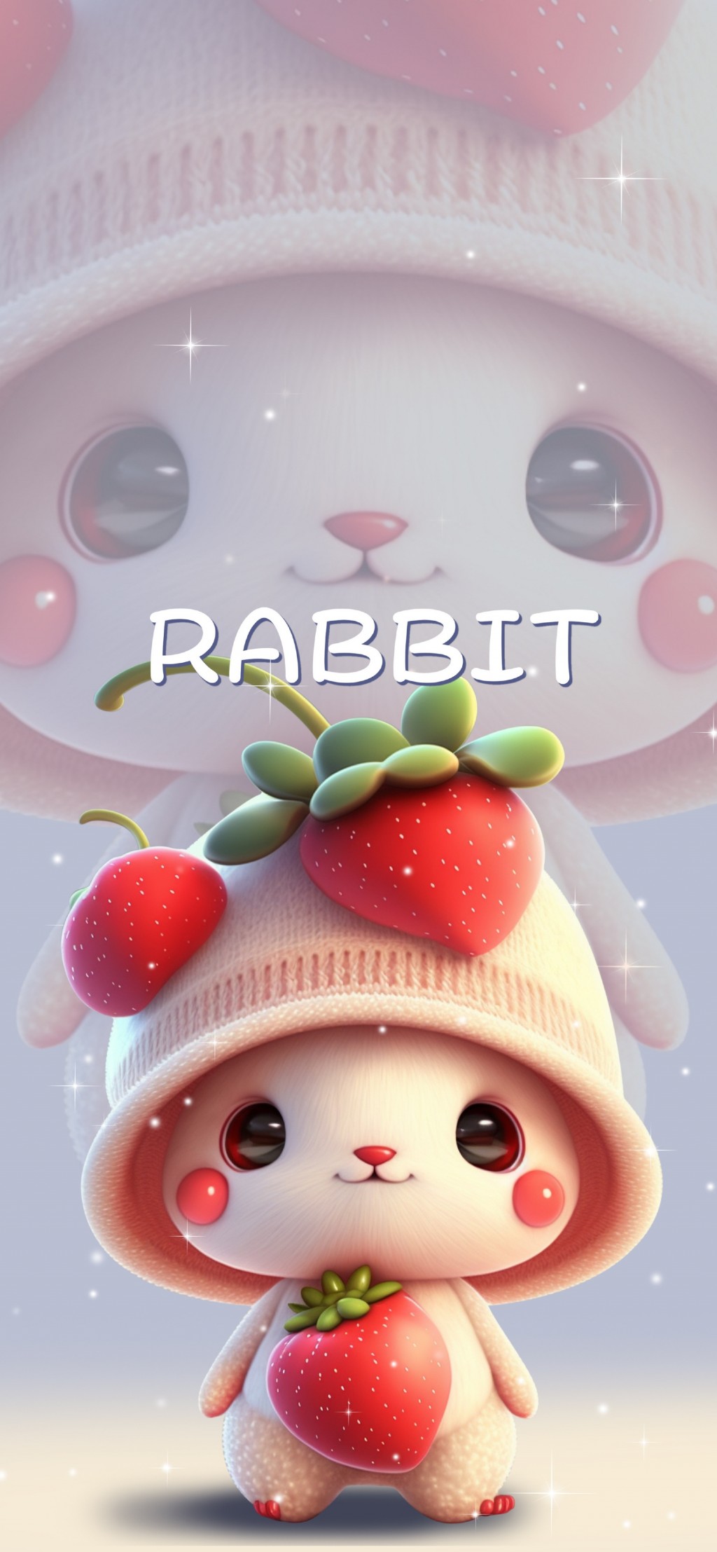可爱兔兔超萌卡通手机壁纸