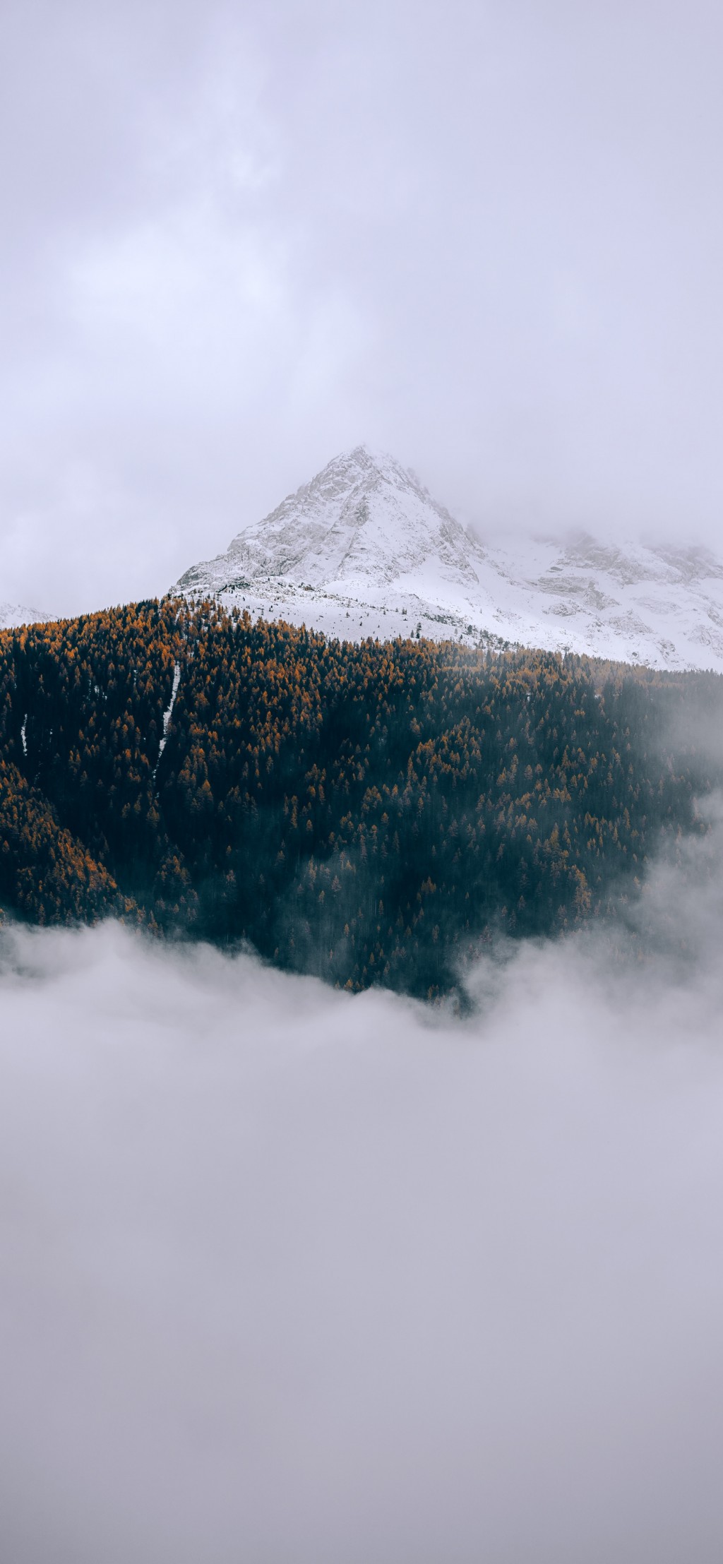 雪山下唯美自然风景手机壁纸