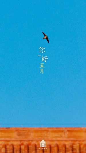你好五月故宫博物院飞鸟手机壁纸