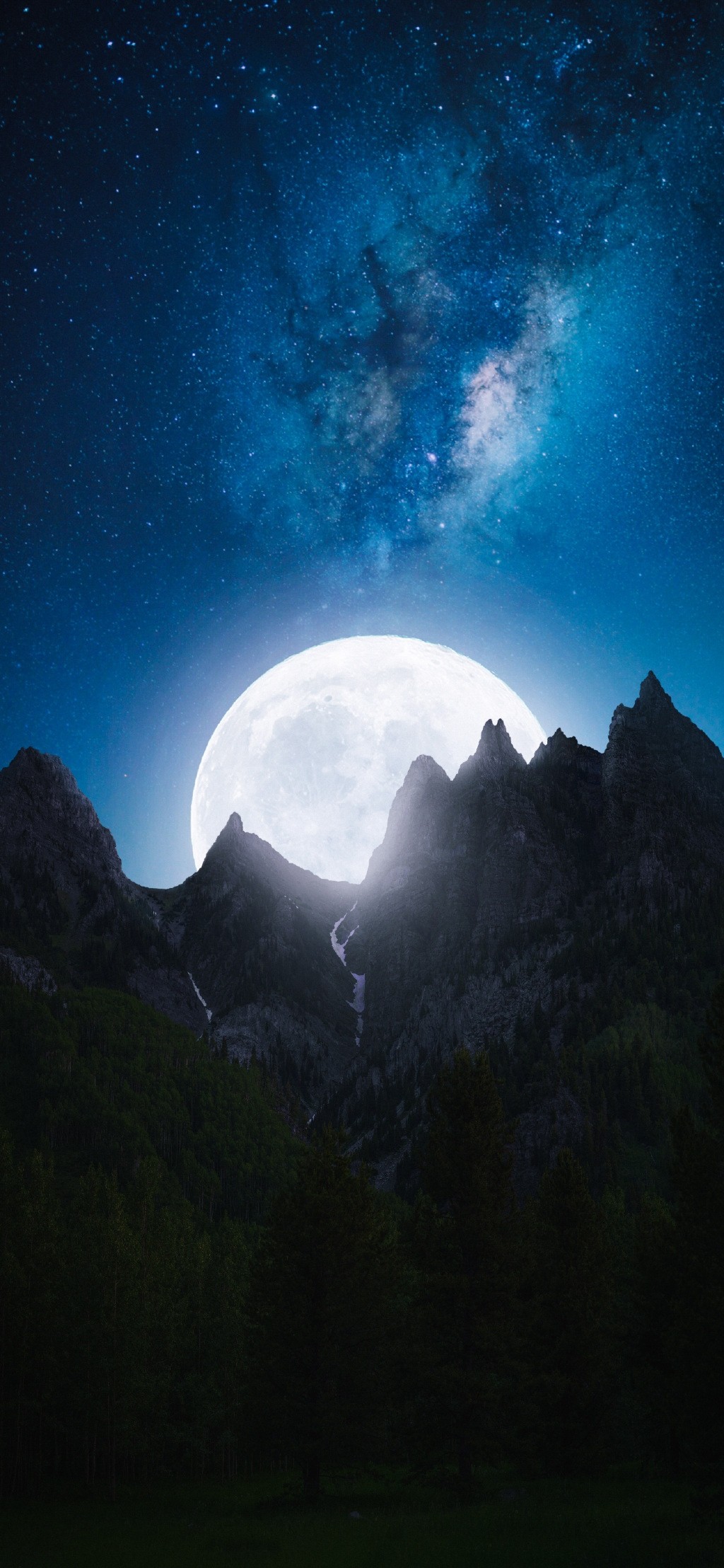月亮夜的美