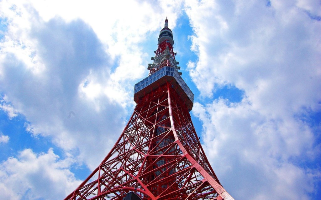 东京的历史悠久地标性建筑物东京塔
